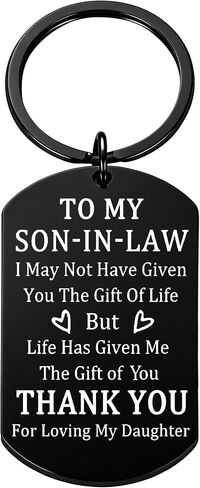 Son In Law Gifts Fathers Day Gift for Son In Law from Mother In Law,Unique Key Chains,Son In Law Gifts for Fathers Day Birthday Christmas Engagement in Saudi Arabia