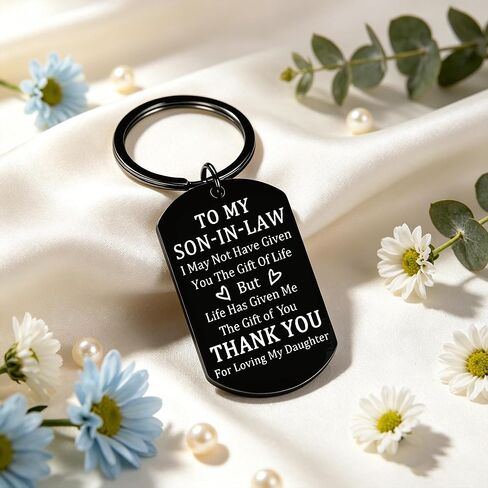 Son In Law Gifts Fathers Day Gift for Son In Law from Mother In Law,Unique Key Chains,Son In Law Gifts for Fathers Day Birthday Christmas Engagement in Saudi Arabia