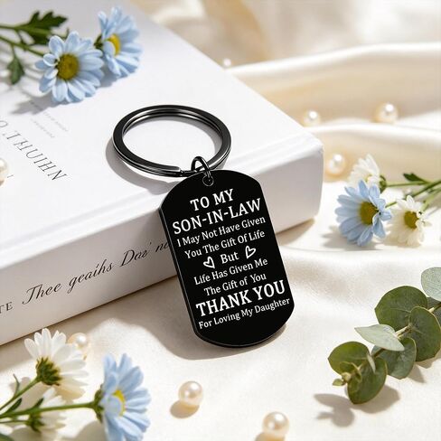 Son In Law Gifts Fathers Day Gift for Son In Law from Mother In Law,Unique Key Chains,Son In Law Gifts for Fathers Day Birthday Christmas Engagement in Saudi Arabia