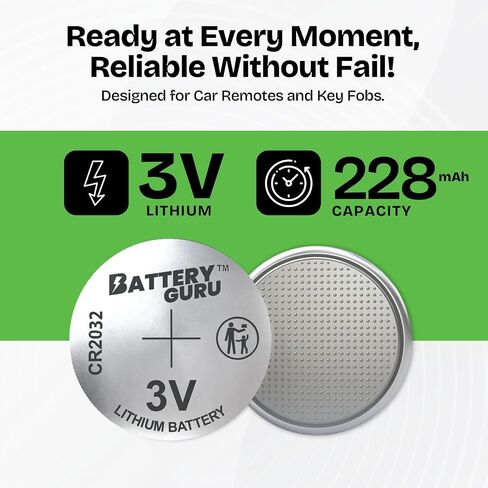 Replacement Batteries for AirTag, SmartTag2, Tile Pro, Chipolo ONE & SmartTrack Link, CR2032 3V Lithium Button Coin Cell Battery for Smart Tracker Pack of 2 in Kuwait