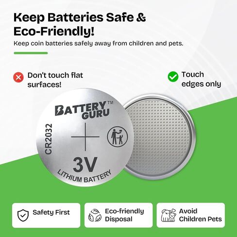 Replacement Batteries for AirTag, SmartTag2, Tile Pro, Chipolo ONE & SmartTrack Link, CR2032 3V Lithium Button Coin Cell Battery for Smart Tracker Pack of 2 in Kuwait