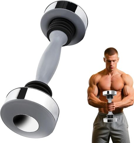 Fitness Shaking Dumbbells Equipment - Single Dumbbell Exercise Weight Core Muscle for Shoulders, Chest, Biceps, Triceps, Forearm Exercises, Toning Shakable Dumbbell for Man Women(Gray) in Kuwait