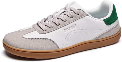 Charmivy Women's Barefoot Fashion Sneakers – Wide Toe Box Minimalist Walking Shoes, Zero Drop Casual Retro Gum Sole Tennis Sneakers in Kuwait