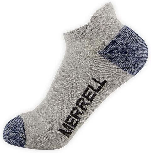 Merrell Unisex 3-pack Trekker Outdoor Low Cut Socks, Wool Blend Moisture Wicking Hiking Socks in Saudi Arabia