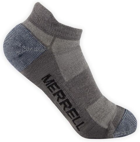 Merrell Unisex 3-pack Trekker Outdoor Low Cut Socks, Wool Blend Moisture Wicking Hiking Socks in Saudi Arabia