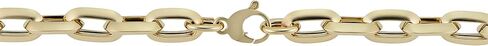 Kooljewelry 14k Yellow Gold Oval Rolo Link Bracelet (10 mm, 8.5 inch) in Kuwait