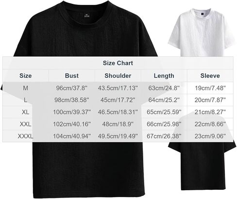 Mens Linen T Shirt Solid Color Crew Neck Short Sleeve Casual Loose Summer Breathable Lightweight Basic Top in Kuwait