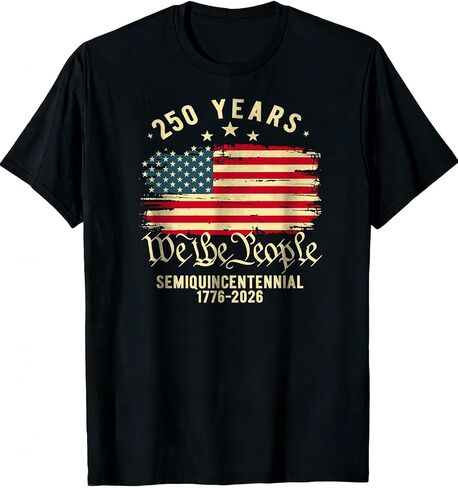 GTETKDE 250th Anniversary USA Shirts American Flag Independence Day Patriotic Shirt Faith Freedom Crewneck Short Sleeve Tee in Saudi Arabia