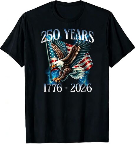 GTETKDE 250th Anniversary USA Shirts American Flag Independence Day Patriotic Shirt Faith Freedom Crewneck Short Sleeve Tee in Saudi Arabia