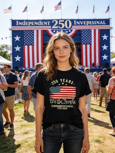 GTETKDE 250th Anniversary USA Shirts American Flag Independence Day Patriotic Shirt Faith Freedom Crewneck Short Sleeve Tee in Saudi Arabia