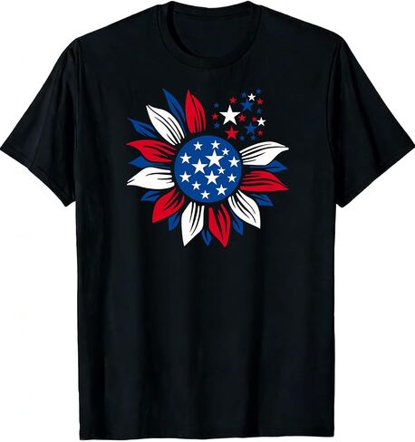 GTETKDE 250th Anniversary USA Shirts American Flag Independence Day Patriotic Shirt Faith Freedom Crewneck Short Sleeve Tee in Saudi Arabia