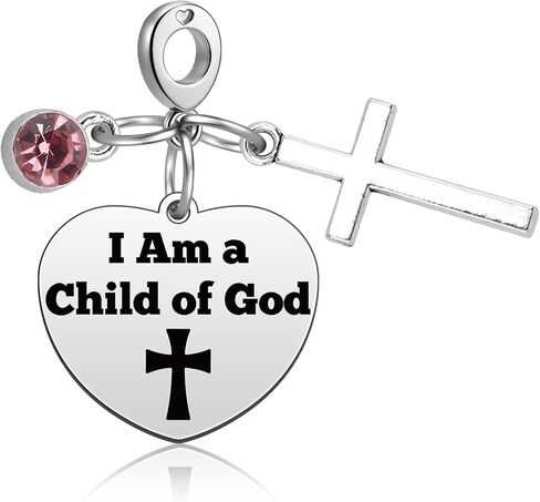 Christian Gifts Religious Cross Dangle Charm for Bracelets Necklaces Inspirational Birthday Gift Prayer Faith Jewelry Religious Baptism Gifts for Women Pendant Charms Present for Family Friends in Kuwait