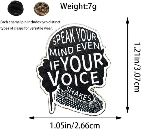 Enamel Pin,Empowerment Phrase Lapel,Encouraging Brooch,DIY Decor Collection Badge,Inspirational Pin for Advocates,Gift For Women,Girls, Friends,Pin on Canvas Bag,Backpack,Jacket,Shirt in Saudi Arabia