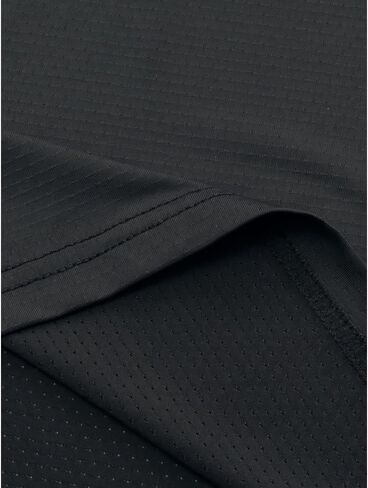 1pc Men's Quick-Dry Ice Cooling Short Sleeve T-Shirt - Breathable High-Elasti (Medium,Black) in Kuwait