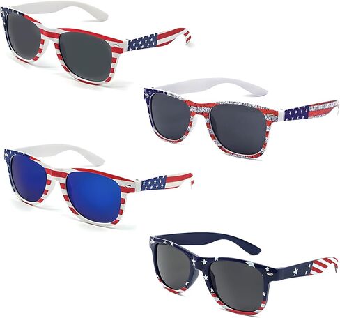 American Flag Sunglasses, 4th of July Accessories for women, USA Patriotic Sunglasses Bulk for Men in Saudi Arabia