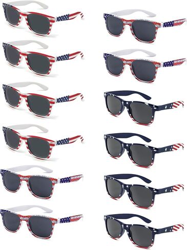 American Flag Sunglasses, 4th of July Accessories for women, USA Patriotic Sunglasses Bulk for Men in Kuwait