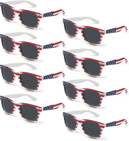 American Flag Sunglasses, 4th of July Accessories for women, USA Patriotic Sunglasses Bulk for Men in Kuwait