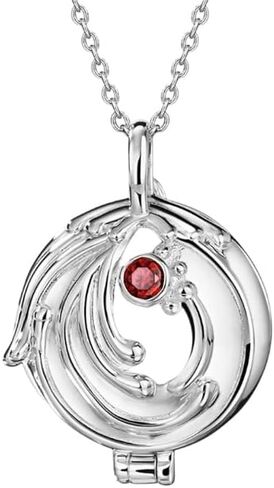 PRINCESS CUTENESS STORE Elena Gilbert Vervain 925 Sterling Silver Vampire Locket Pendant Necklace in Saudi Arabia