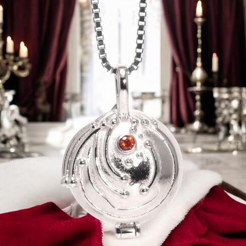 PRINCESS CUTENESS STORE Elena Gilbert Vervain 925 Sterling Silver Vampire Locket Pendant Necklace in Saudi Arabia