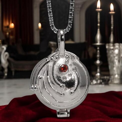 PRINCESS CUTENESS STORE Elena Gilbert Vervain 925 Sterling Silver Vampire Locket Pendant Necklace in Saudi Arabia