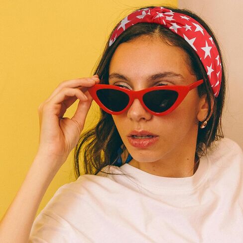 4th of July Headbands for women 6 Pcs American Flag Headbands Red White and Blue Star Knotted Headband Patriotic Independence Day Memorial Day Parade Hair Accessories Party Favors for Girls in Saudi Arabia