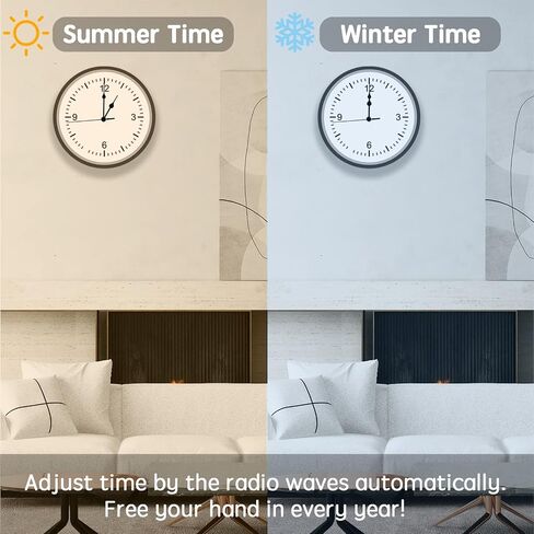 DEEWISH Radio Clock Mechanism DIY, 0.67 inch(17mm) Axis Length WWVB Radio Electric Controlled Clock, Repair Wall Clock Clockwork with 2 Set Clock Hands in Saudi Arabia