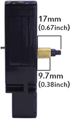 DEEWISH Radio Clock Mechanism DIY, 0.67 inch(17mm) Axis Length WWVB Radio Electric Controlled Clock, Repair Wall Clock Clockwork with 2 Set Clock Hands in Saudi Arabia