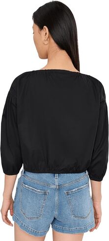 CeCe Long Sleeve Dropped Shoulder Bubble Top in Saudi Arabia