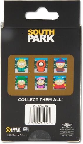 سلسلة South Park Character Portraits Mystery Enamel Pin Blind Box Series، Cartman، Kenny، Kyle، Stan، Butters، أو Wendy in Kuwait