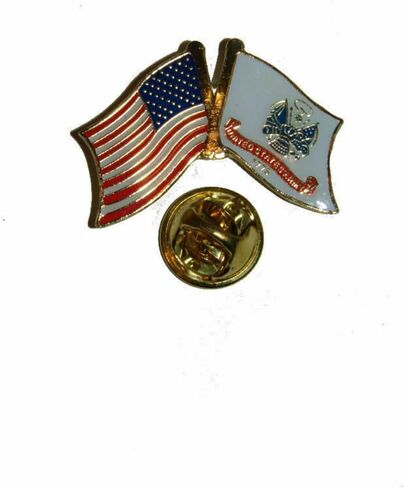 Trade Winds USA American U.S. Army Crest Friendship Flag Bike Motorcycle Hat Cap lapel Pin in Kuwait