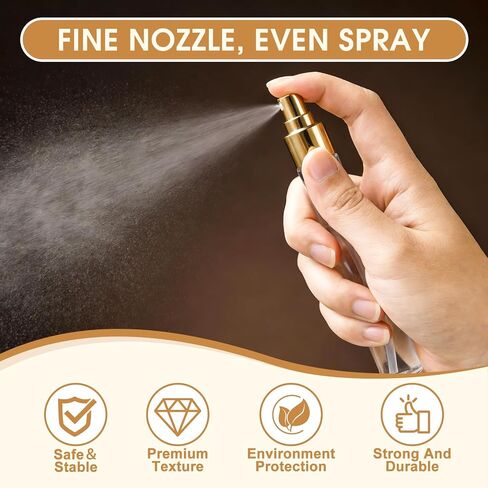 Mini Glass Spray Bottle 50pcs 5ml Clear Spray Bottle Empty, Fine Mist Refillable Mini Perfume Spray Bottle, Perfume Atomizer, Travel Spray Bottle For Hair, Small Empty Sample Containers Portable in Saudi Arabia