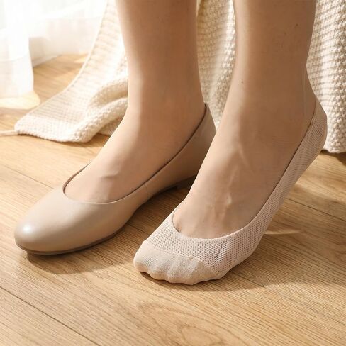 6 Pairs No Show Socks Womens, Non Slip Thin Ultra Boat Mesh Liner Ultra Low for Women Flats Sneaker Heels in Saudi Arabia