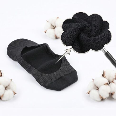 6 Pairs No Show Socks Womens, Non Slip Thin Ultra Boat Mesh Liner Ultra Low for Women Flats Sneaker Heels in Saudi Arabia