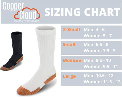 Apex Copper Cloud Socks 3-pack - Crew Black - M: Women's 9.5-11 / Men's 8.5-10 in Kuwait