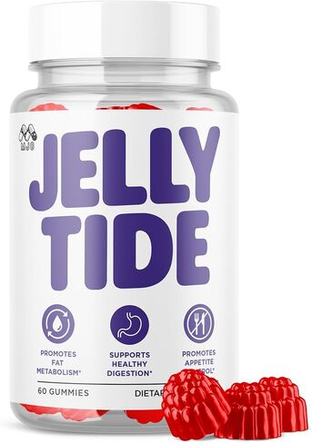 Jelly Tide Gummies, Official Jellytide Weight Management Gummys with Natural Ingredients, Jellytide Advanced Health & Wellness Gummys with Maximum Strength Active Lifestyle Multivitamins (60 Gummies) in Saudi Arabia