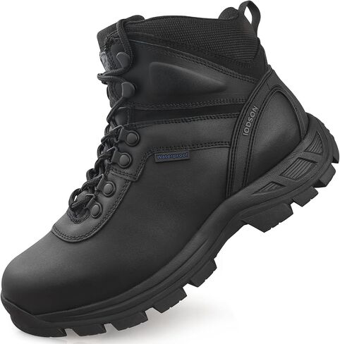 Mens Waterproof Hiking Boots Non-Slip Puncture-resistant Trekking Shoes Lightweight Hiking Shoes Ankle High Boots in Saudi Arabia
