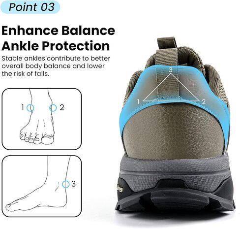 Men’s Lightweight Hiking Shoes – Breathable Non-Slip Trail Sneakers for Outdoor Trekking, Camping & Climbing in Saudi Arabia