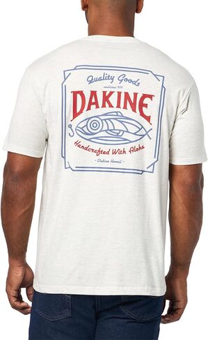 تي شيرت رجالي قصير الأكمام من Dakine - منكمش مسبقًا، مقاس عادي، شعار ناعم الملمس in Kuwait