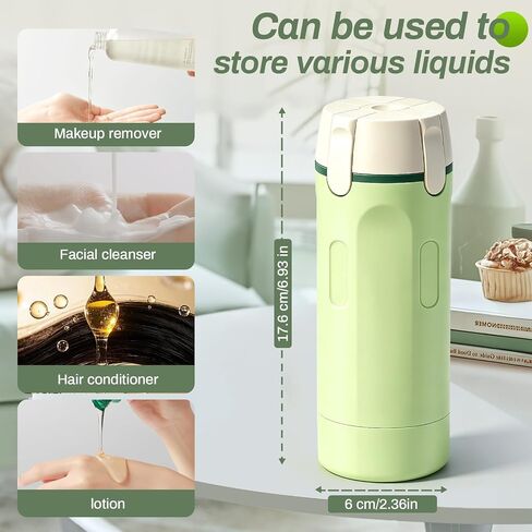 4 in 1 Travel Dispenser Bottle, 4 Pack 30ML Travel Bottles for Toiletries, 4 in 1 Travel Dispenser with Label, Leakproof & TSA Approved Portable Containers for Shampoo Lotion Conditioner Cream in Saudi Arabia