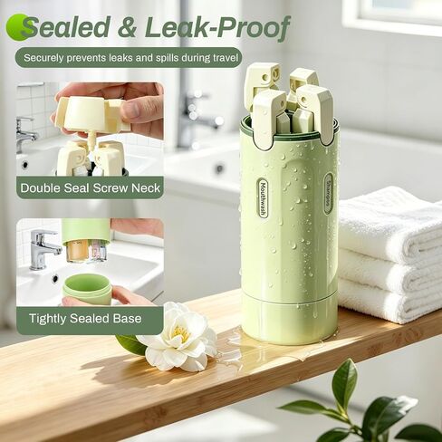 4 in 1 Travel Dispenser Bottle, 4 Pack 30ML Travel Bottles for Toiletries, 4 in 1 Travel Dispenser with Label, Leakproof & TSA Approved Portable Containers for Shampoo Lotion Conditioner Cream in Saudi Arabia