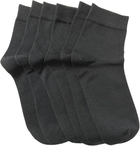 6 Pairs 97% Cotton Thin Socks, Breathable Men Women Ankle Quarter Socks for Home and Leisure(Size 5-12) in Kuwait