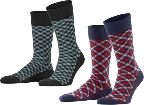 FALKE Men's Smart Check 2-pack Crew Cut in Saudi Arabia
