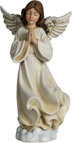 ShineOnAnegl 8.5 Inch Guardian Angel Figurine, Hand-Painted Resin Praying Angel Statue for Home Decor, Inspirational Godmother, Sister, Birthday and Wedding Gifts in Saudi Arabia