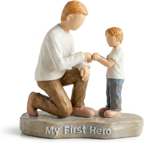 Figurine Gift for Dad, Dad Birthday Gift from Son, Hand Painted Resin Sculpture Statue for Home Office Decor, Desk Bookshelf Decorations in Kuwait