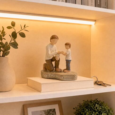 Figurine Gift for Dad, Dad Birthday Gift from Son, Hand Painted Resin Sculpture Statue for Home Office Decor, Desk Bookshelf Decorations in Kuwait