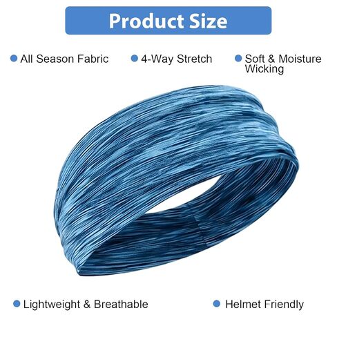 6 Pack Workout Headbands for Women & Men, Sweat Bands Headbands Non Slip Sweatbands Soft Elastic Sports Headband Hair Accessories for Gym, Yoga, Running in Saudi Arabia