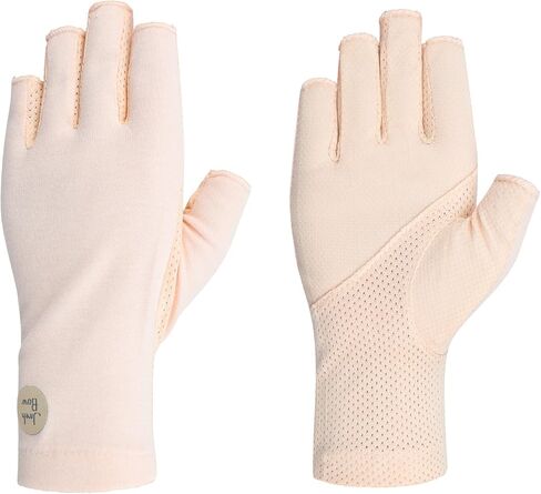 TINAYAUE UV Sun Protection Gloves for Women Non Slip Outdoor Cycling Driving Fingerless Gloves Thin Summer Mesh Cotton Glove in Kuwait