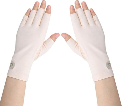 TINAYAUE UV Sun Protection Gloves for Women Non Slip Outdoor Cycling Driving Fingerless Gloves Thin Summer Mesh Cotton Glove in Kuwait