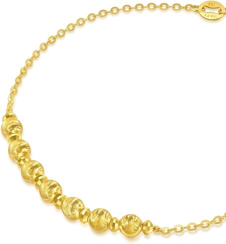 CHOW SANG SANG Essence 999 24K Gold Beads Bracelet for Women 18cm 95481B Price-by-Weight Approx. 2.62g Gold in Kuwait