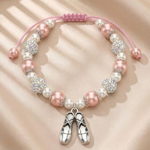 ARHTF Dance Recital Gifts for Ballerina Dancer Teacher Dancer Lovers Ballerina Bracelet Charm for Dancing School Competition Gift Ideas Ballet Gifts in Saudi Arabia